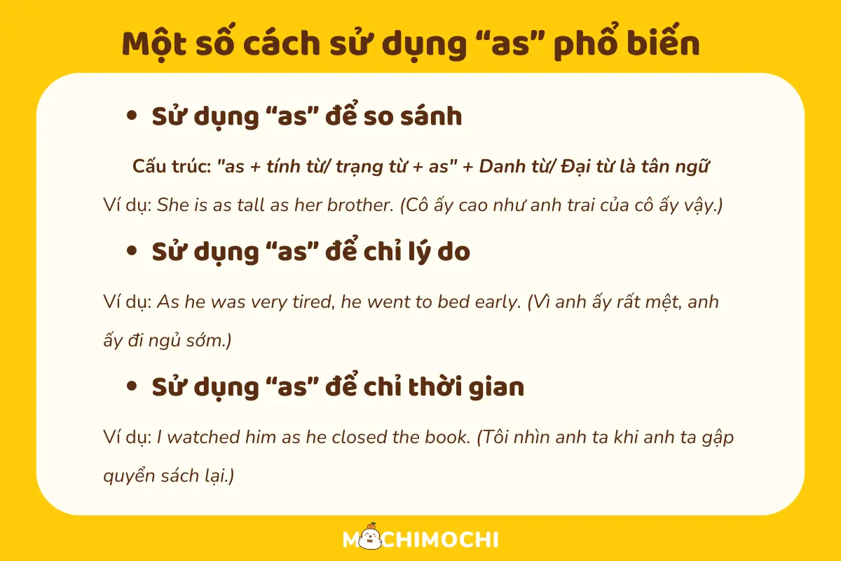 Sử dụng “As” trong tiếng Anh sao cho chuẩn