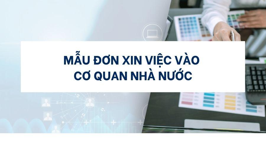 Mẫu đơn xin việc vào cơ quan nhà nước