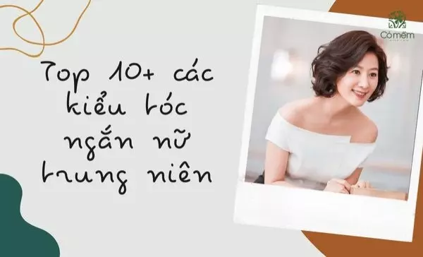 tóc ngắn nữ trung niên